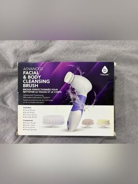 Pursonic White & Purple Facial & Body Cleansing Brush